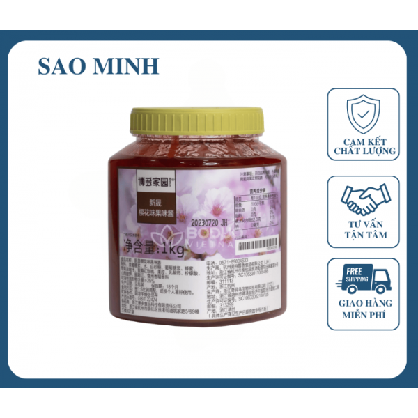 Mứt Hoa anh đào Boduo 1KG